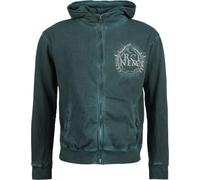 Arch Enemy Will to Power Homme Sweat-Shirt zippé à Capuche Vert foncé