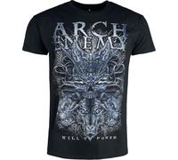 Arch Enemy Will to Power Homme T-Shirt Manches Courtes Noir 100% Coton Regular/Coupe Standard
