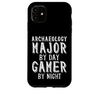Archaeology Major by Day Gamer by Night Archaeologist Gamer Coque pour iPhone 11