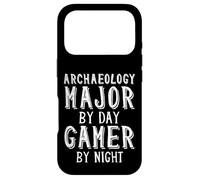 Archaeology Major by Day Gamer by Night Archaeologist Gamer Coque pour iPhone 17 Pro