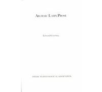 Archaic Latin Prose, American Classical Studies Edward Courtney (Auteur)