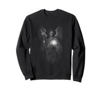 Archange avec orbe Lunaire et lys sacrés Sweatshirt