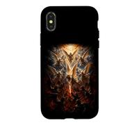 Archange et Démon Heaven and Hell Battle Coque pour iPhone X/XS