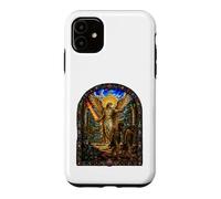 Archange Expulse Adam et Eve Eden Art mosaïque de la cathédrale Coque pour iPhone 11