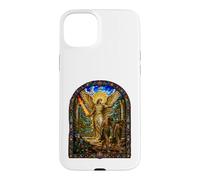 Archange Expulse Adam et Eve Eden Art mosaïque de la cathédrale Coque pour iPhone 15 Plus