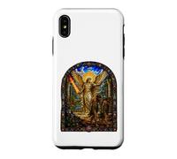 Archange Expulse Adam et Eve Eden Art mosaïque de la cathédrale Coque pour iPhone XS Max
