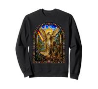 Archange Expulse Adam et Eve Eden Art mosaïque de la cathédrale Sweatshirt