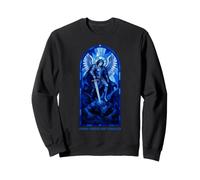 Archange Michael Ange catholique Couleur Bleu Sweatshirt