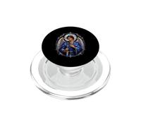 Archange Michael Blue Mantle Art de dévotion sacré PopSockets PopGrip pour MagSafe