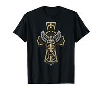 Archange Michael Cross Guerrier Foi chrétienne T-Shirt