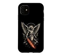 Archange Michael Divine Warrior Épée flamboyante Christianisme Coque pour iPhone 11