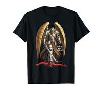 Archange Michael Faith Design Make No Peace with Evil T-Shirt
