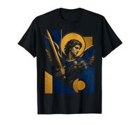 Archange Michael Géométrique Guerrier Sacré Ange Icône Art T-Shirt