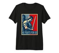 Archange Michael HE Lutte pour Nous Christian T-Shirt Haut de Gamme