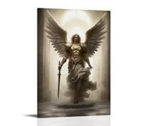 Archange MichaelStickers muraux imperméables haute définition pour chambres/magasins, résistants à l'humidité et à la décoloration, emballage exquis, parfait pour offrir en cadeau, style cadre 1