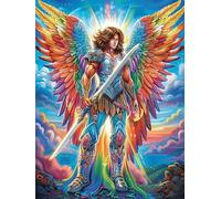 Archange Michel 500 Pieces Casse-tête Expert Confirmé en Carton sans Déformation Contes de fées Animaux Sauvages fantastiques Très Difficile Niveau Expert Jeu De Société Collection Cadeau Premium 50