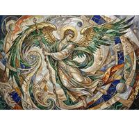 Archange Raphaël Puzzle en Bois 1000 Pièces Adultes Et Enfants, Déco Murale,Dès 14 Ans,Premium,Bois,Casse-tête,Défi,Jeu Éducatif,Anti-Stress,Détente (75x50cm)