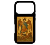 Archange St. Michael's Battle avec Le Diable - orthodoxe Coque pour iPhone 17 Pro