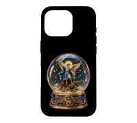 Archange St Michel Globe Sphère Sacré Guerrier Icône Art Coque pour iPhone 16 Pro