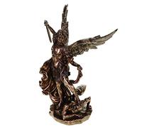 Archangel Michael Bronze Figurine Fights Evil