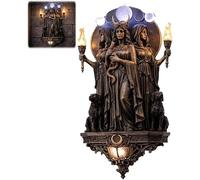 Archangel Michael Wall Sconce,Medieval Gothic LED Guardian Angel Lighty