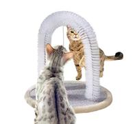 Arche à griffer pour chat - 30 x 30 x 33 cm - Station de toilettage automatique - Jouet résistant aux morsures - Système anti-oscillation - Accessoire de jeu et de relaxation pour petits et grands