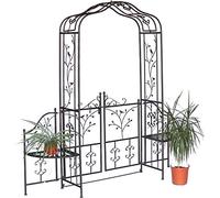 Arche à roses 18602 en métal Fer forgé avec portail 215 x 210 Portail de jardin