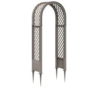 Arche à roses avec pointes PP à Roses Arcade de jardin Extérieur Voûte vidaXL vi