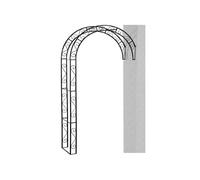 Arche À Roses Cambridge 130x35x245cm Treillis À Roses Support De Plantes Fleurs