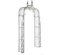 CLP Arche A Rosiers Métallique Aurora | Arceau De Jardin en Fer Forgé avec Hauteur 148 cm | Support pour Plantes Grimpantes Stable |, Couleur:Bronze