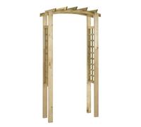 Arche à treillis 110 x 60 x 210 cm en pin massif imprégné vert | Résistant à la corrosion, pour roses et rampes, treillis 27 x 110 cm, assemblage requis, bois et