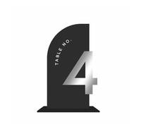 Arche Acrylique Plaque Numéros De Table Modernes En Demi-arc, Décoration De Mariage En Acrylique, Réception Avec Support(Silver on black,Table 1-20)