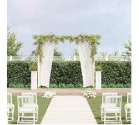 vidaXL Arche de mariage Doré 338 x 35 x 300 cm Acier