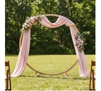 vidaXL Arche de mariage Marron clair 224 x 80 x 220 cm