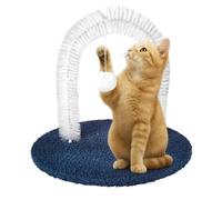 Arche Autolissant pour Chat,Jouet de Toilettage et Griffoir Facial pour Chat | Outil de Desquamation avec Balle Interactive, Accessoire pour Chaton Jouet de Massage Tête Dos Visage