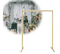 Arche de ballons en métal - Arche de mariage - 2 m - 3 m - Cadre d'arche carré avec base, arche de jardin réglable pour cérémonie (couleur : l x H : 3 x 3 m)