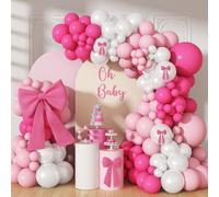 Arche de ballons roses en latex pour filles, différentes tailles pour anniversaire, mariage, fête prénatale, Saint-Valentin, fête prénuptiale, enterrement de vie de jeune fille, fournitures de
