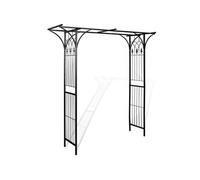 Arche de jardin en métal noir VIDAXL - 200 x 52 x 204 cm