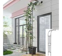 Arche de Jardin à Demi-Face Contre Le Mur, Treillis for Plantes grimpantes, pergola en métal, Arche de Jardin à Demi-Face(120CM(3.93FT))