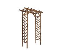 Arche de jardin arche à rosiers style exotique dim. 140L x 65l x 200H cm bois de sapin