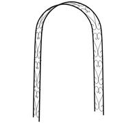Arche de jardin arche à rosiers style fer forgé acier époxy noir