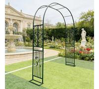 Arche de Jardin, Arche de Cour,Arche en Fer forgé Arche Rosier de Robuste pour Plante Grimpante, Décoration de Cérémonie Fête