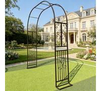 Arche de Jardin, Arche de Cour,Arche en Fer forgé Arche Rosier de Robuste pour Plante Grimpante, Décoration de Cérémonie Fête