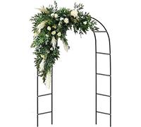 Arche de jardin avec cadre en acier résistant aux intempéries pour treillage d'escalade et pergola - Structure extérieure durable pour améliorer le jardin