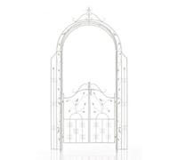 Arche de jardin avec portillon GRENADA - Couelur, Blanc antique