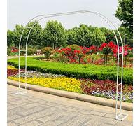 Arche de Jardin Blanc, Treillis pour Plantes Grimpantes, Mariage Arche Arceau à rosiers Tuteur Colonne de Jardin 140cm 160cm 180cm 200cm 240cm 280cm 350cm (Size : 350 x 240cm)