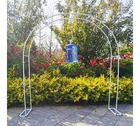 Arche de jardin blanche pour plantes grimpantes de mariage 160 x 220 cm - Parfait pour la décoration extérieure et le soutien des plantes.