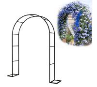 Arche de jardin blanche pour plantes grimpantes, tonnelle de mariage en plein air pour vignes, légumes, fruits et fleurs, arche de cérémonie décorative (l 300 x H 220 x P 40 cm)