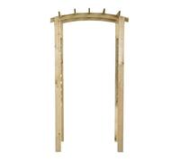 vidaXL Arche de jardin en bois de pin massif 110x60x210 cm imprégnée verte avec treillis