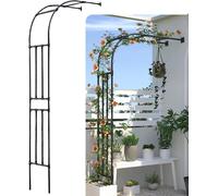 Arche de Jardin Demi-côté, tonnelle de Jardin Robuste, Cadre en Acier, Demi-Arc pour Plantes grimpantes, Roses